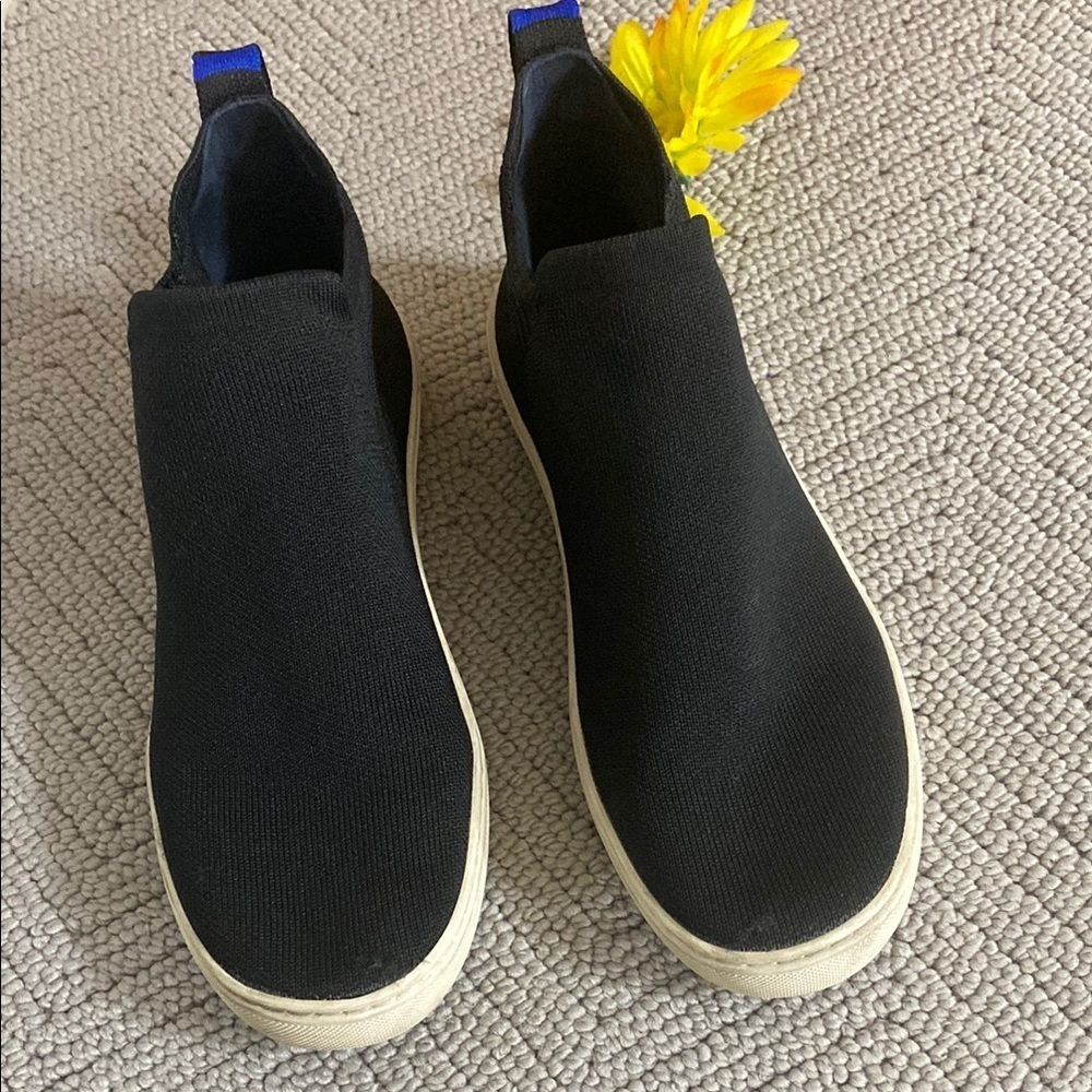 Rothy Black Slip-On Sneakers
